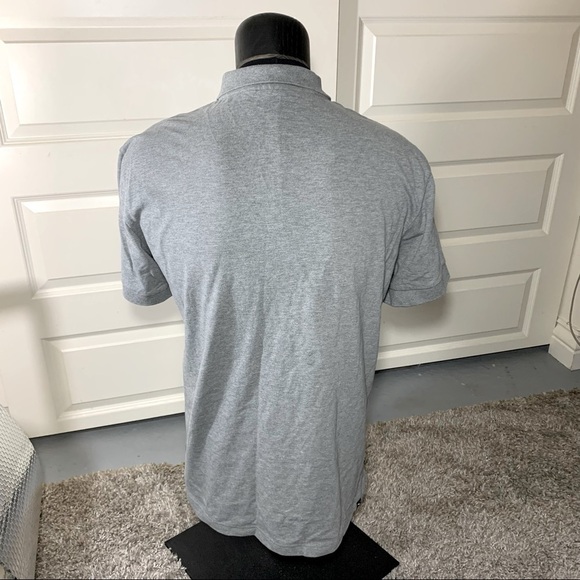 PUMA gray vintage polo cotton shirt 1/4 button embroider logo chest comfy 2XL - Picture 8 of 14